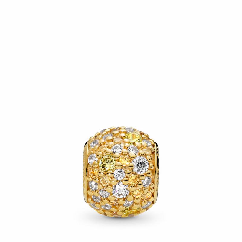 Talismane Pandora Shine™ Golden Mix Pavé Aur/Galbeni (WCe6k7yJ)